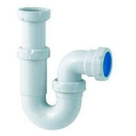 Siphon de lavabo sans valve diamètre 32 mm – Siphon courbe avec sortie horizontale – Compatible tuyaux 32 mm – Jimten (1/3)
