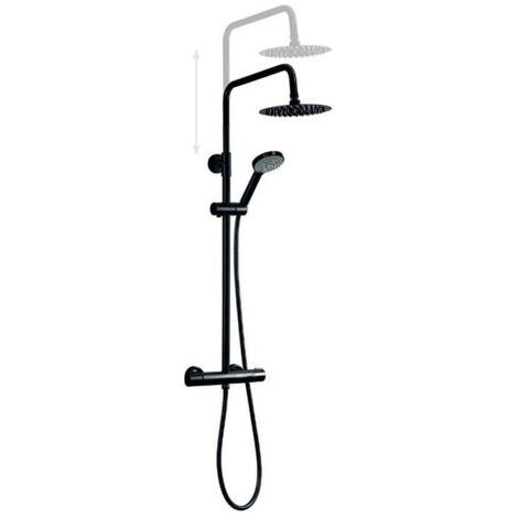 Colonne de douche thermostatique SFERA THER de Cabel Noir (1/2)
