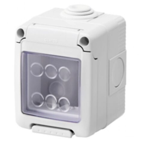 Gewiss boîtier pour les dispositifs System horizontal étanche 2 places IP55