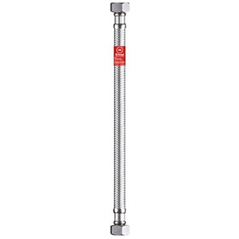 RACCORD FLEXIBLE EN ACIER INOXYDABLE H-H1/2 - 20 CM