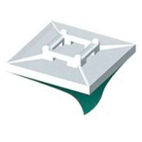 19 X 19mm-câble Auto-adhésive Avec Base De Fixation-Lot De 100 - Bricolage
