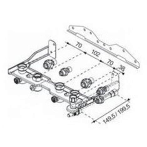 Saunier Duval – Kit de raccordement chaudière à condensation – Vanne d'arrêt d'eau – Compatible THEMA CONDENS / THEMAFAST CONDENS / SEMIA CONDENS
