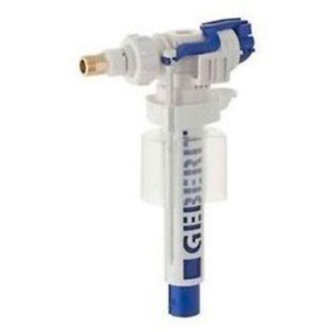 Geberit – Flotteur de chasse d'eau latéral – Raccordement 3/8' – Hauteur de remplissage réglable – Filetage laiton pour citernes