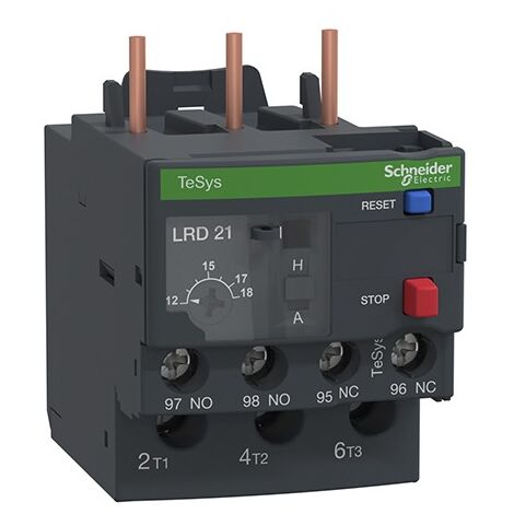 Schneider Electric – Relais de protection thermique 12-18A – Protection moteurs 380V/220V – Classe 10A – Tension 690V CA – LRD21