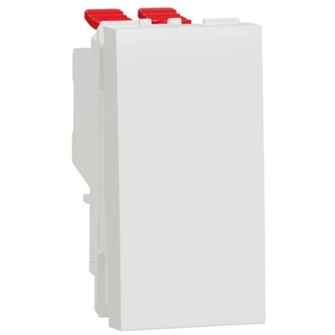 Unica permutateur 10A 250Vca 1 module Blanc mécanisme seul SCHNEIDER NU310518 (1/3)