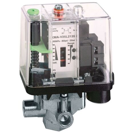 Pressostat électromécanique 25 bars – Contact 1 C/A – Tension 230V – Pour applications industrielles – Compatible systèmes de contrôle – Telemecanique By Schneider Electric - XMAV25L2135