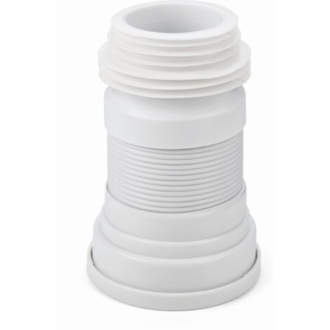 Manchon de toilette extensible – Raccord de robinetterie – Sortie en forme de lèvre – Élastique de 200 à 390 mm pour évacuation 90-120 mm – Cabel
