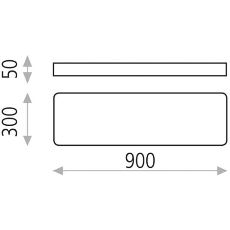 ACB Panneau LED blanc en saillie 36W 4000K 900mm TURIN P376111B