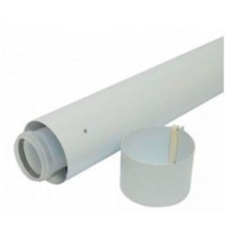 Rallonge 0,5m Diamètre 60/100mm Polypropylène Chaudière - SAUNIER DUVAL