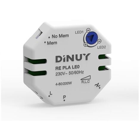 Variateur pour ampoules LED à 2 fils RE PLA LE0 de Dinuy