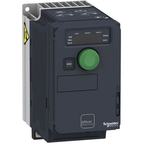 Schneider Electric – Convertisseur de fréquence 0,55 kW ATV320U06M2C – Tension 200-240V AC – Courant 3,7 A – Pour moteurs synchrones et asynchrones - X841961 (1/10)
