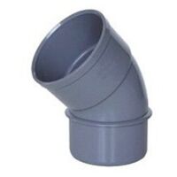 Coude rigide en PVC gris Homme-femme - a 45º - 40
