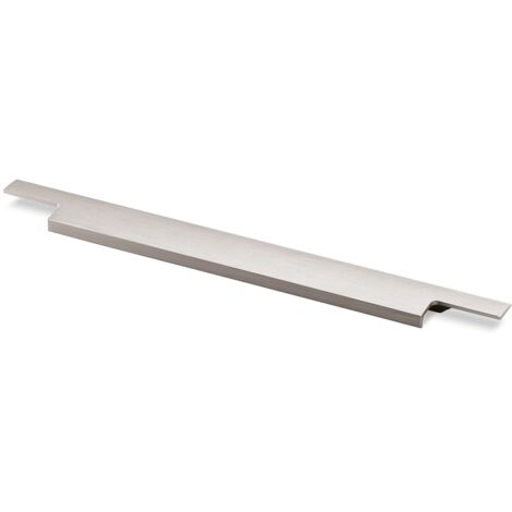 Hettich Griffleiste Lamezia , L 495 mm, m.Harpunensteg Edelstahl Optik gebürstet