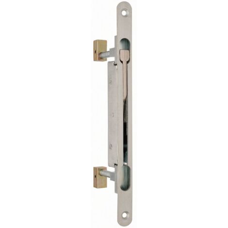 DENI Einsteck-Türkantriegel 9223 verz. 250x18x2,5mm,  Hub 15mm,  DM 35 bis 67 mm