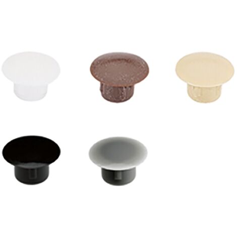 Hettich Verbindungsbeschlag-Abdeckkappe, Ø 13mm, Bohr Ø 8mm, 48588, weiß