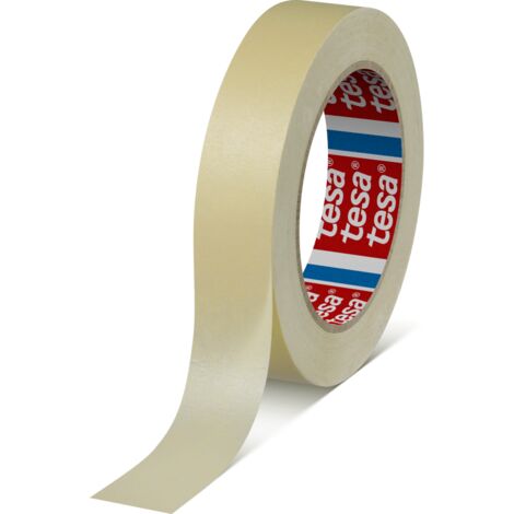 tesakrepp 4329 Papierabdeckband-Set 50 m × 25 mm hellbeige leicht gekreppt 12 Stk