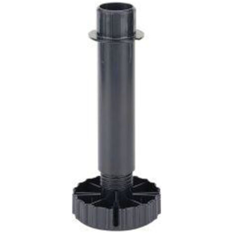 Hettich Möbel-Sockelverstellfuß,  150mm,  Ø 80mm,  Korrekt 9306017,  Kunststoff schwarz