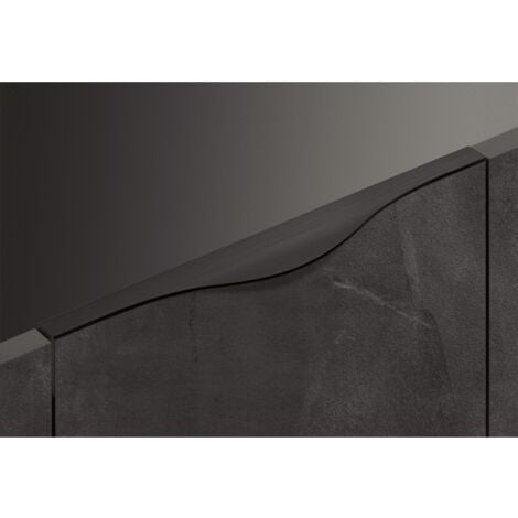 Griffleiste Für Küchenschränke - Aluminium Schwarz Matt 395mm Von FURNIPART