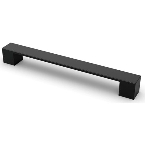 Hettich Griff Cheam, Bohrabst. 160, L 195 mm, B 25 mm, H 25 mm, Schwarz matt