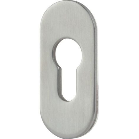 HERMAT Kleberosette 2076.S/3/MM.PZ-60,  Höhe 3 mm,  Edelstahl matt,  selbstklebend