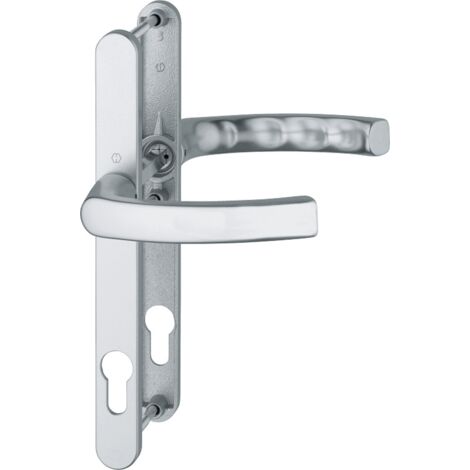 HOPPE Rahmentürdrückergrt. Langschild PZ92 Stift 8 mm lose, Liege,  F9016 weiß TS72