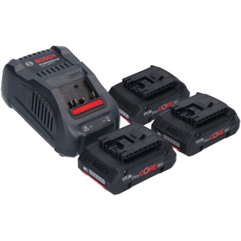 Bosch Zubehör - Set 8A Ladegerät und 3x Akku 18 V 4,0 Ah ProCORE 0615990N2G