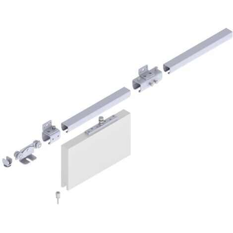 HELM Schiebetor-Erweiterungsset 400, Wandmontage bis 400 kg, Länge 2000 mm, verzinkt