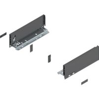 Blum LEGRABOX Zarge, Höhe M (90,5 mm), NL=270 mm, links/rechts, oriongrau matt