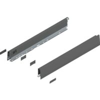 Blum MERIVOBOX Zarge, Höhe N (68,5 mm) NL=500 mm, l/r inkl. Abdeckk., oriongrau