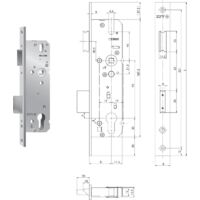 Kfv Rr-Schloss 49N, DM 35mm, Din 92, U-Stulp 6x24x245mm verzinkt, Nuss 8mm
