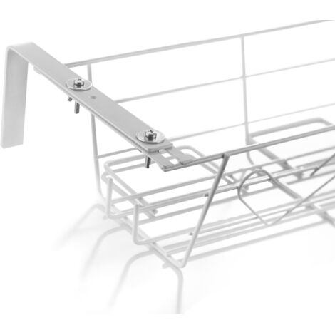 Andrys - Portamacetas de Barra, con Estructura Ajustable, Pintado, Color Blanco, 60 x 35 x 25 cm - Colore: Bianco - Dimensioni: L 60 cm