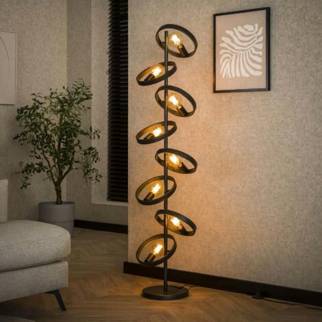 Lampadaire salon 8 anneaux RALF (1/5)
