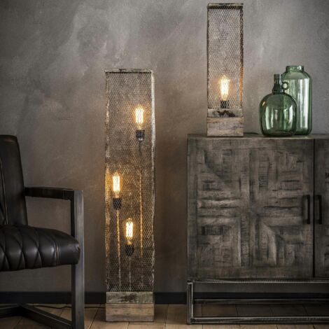 Lampe colonne industrielle effet maille GM TRIBECA (1/4)