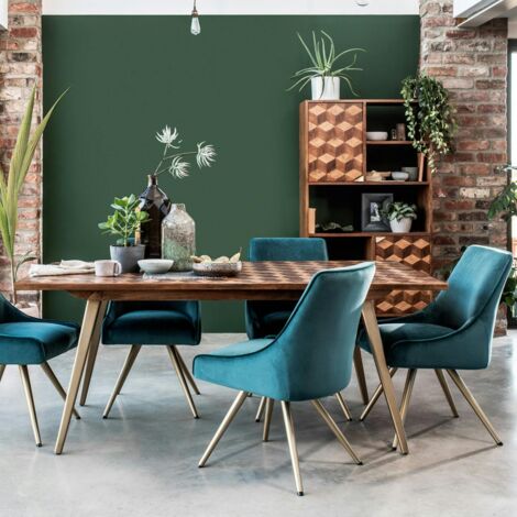 Table à manger bois et marqueterie 180 cm SYRACUSE (1/5)