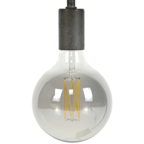 Ampoule globe 12,5 cm gris fumé LED filament (E27) (1/2)