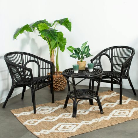 Table De Jardin Polyrotin Avec Plateau Verre Dépoli 190x90x75 Cm – Hauteur Réglable, Résistante Aux UV/intempéries | Pour 8 Personnes, Terrasse, Balcon
