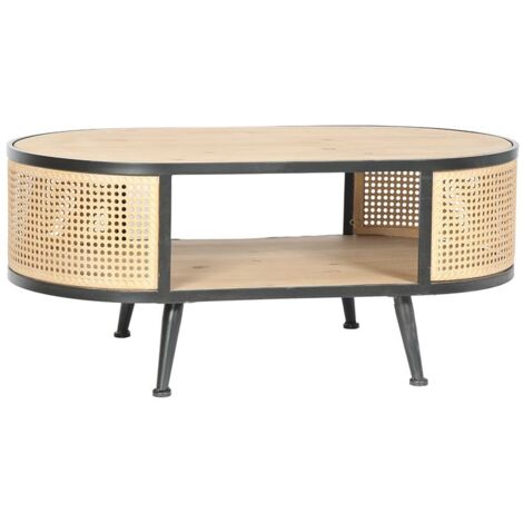 Table basse en cannage métallique HAAG (1/2)
