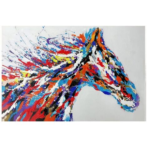 Tableau de cheval multicolore (1/2)