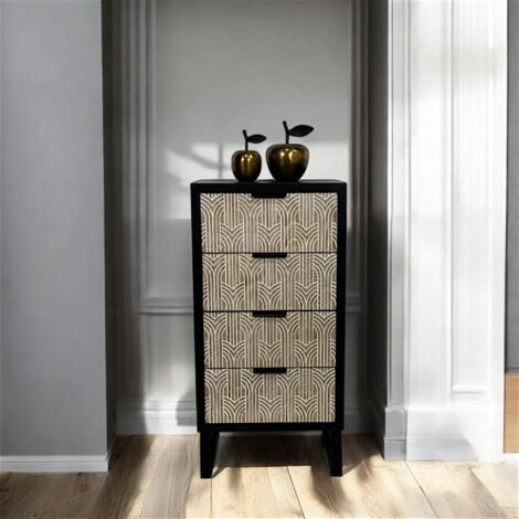 Commode 5 Tiroirs Bois Clair - Arena - Commode - Chiffonnier
