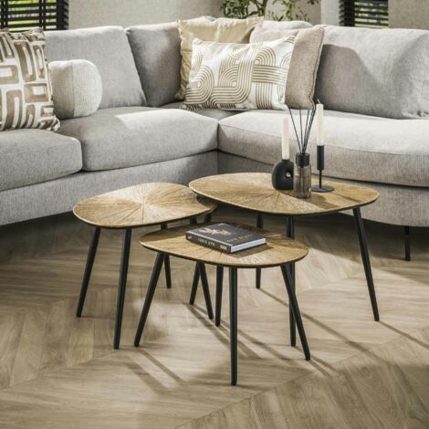 Table basse organique, forme carrée RALF (1/5)