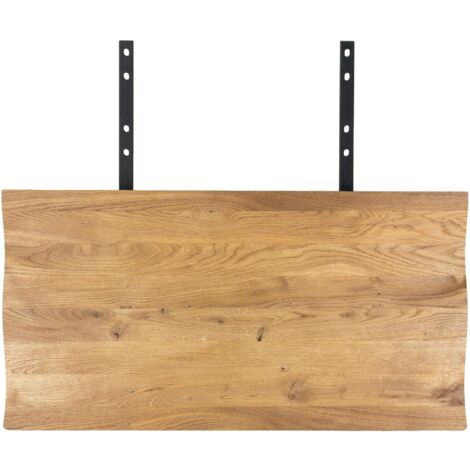 Rallonges en bois de chêne clair avec bordures naturelles pour table à manger SAVONE 140 cm / 200 cm / 240 cm (lot de 2) (1/3)