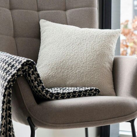 Coussin déco beige sable BRUGES (1/3)