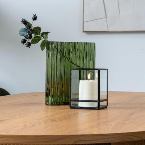 Vase décoratif organique, vert (1/4)