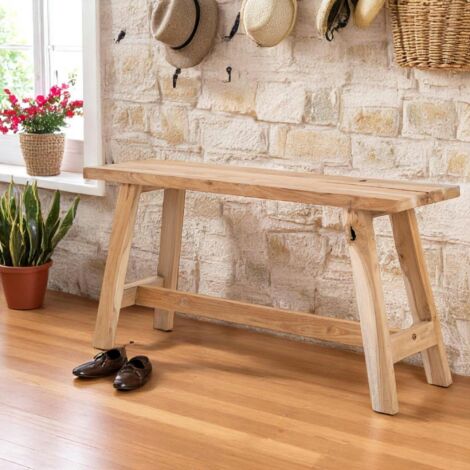 Petit banc en teck NARA (1/4)