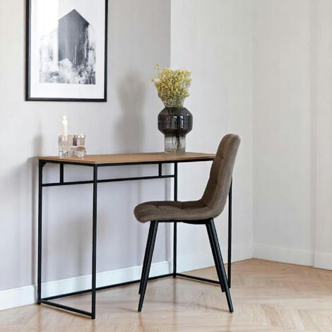 Bureau console en bois clair - design minimaliste TALLINN (1/5)