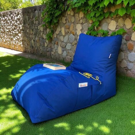 Pouf bain de soleil XXL imperméable – bleu ARTA (1/3)