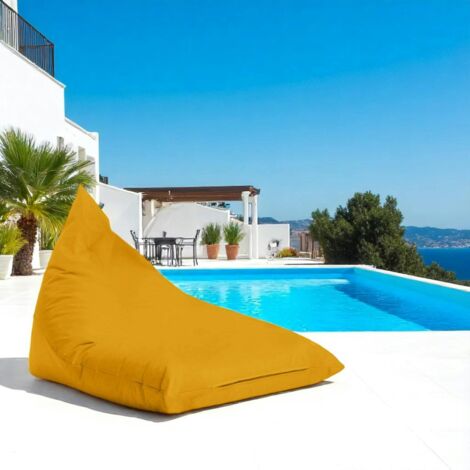 Pouf berlingot extérieur jaune ARTA (1/3)