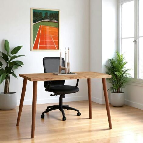 Petit bureau en bois clair - style moderne SITIA (1/5)