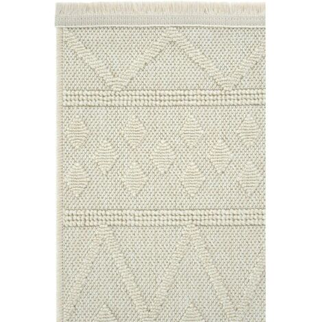 Tapis crème avec motifs texturés – 120x180 cm ISTANBUL (1/5)