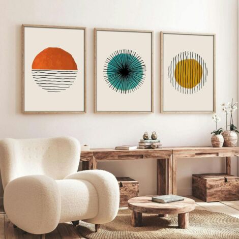 Tableau graphique – cercle coloré moderne (lot de 3) (1/3)